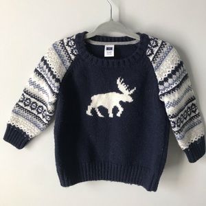 Janie and Jack Fair Isles Sweater. Size 6-12M